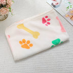 Cross-border pet blanket mat cat and dog flannel blanket autumn and winter warm blanket pet sleeping mat wholesale