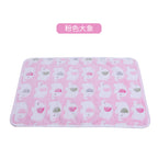 Cross-border pet blanket mat cat and dog flannel blanket autumn and winter warm blanket pet sleeping mat wholesale