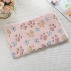 Cross-border pet blanket mat cat and dog flannel blanket autumn and winter warm blanket pet sleeping mat wholesale